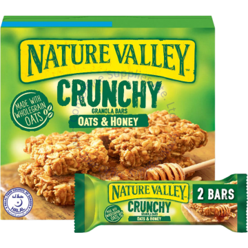 NATURE VALLEY CRUNCHY GRANOLA BARS 210G (5s) - OATS N HONEY