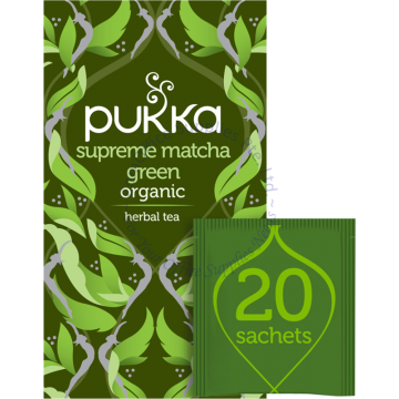 PUKKA TEA BAGS - SUPREME MATCHA GREEN (1.5Gx20s) (4BOX)