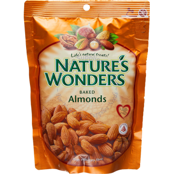 NATURE'S WONDERS - BAKED ALMONDS 380G
