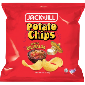 JACK 'N JILL POTATO CHIPS (15Gx25s) - SALSA CHILLI