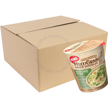 KOKA MULTIGRAIN OATS & BARLEY CUP NOODLES (65Gx24s) - GREEN CURRY (VEGETARIAN FRIENDLY)