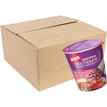 KOKA MULTIGRAIN PURPLE CORN CUP NOODLES (65Gx24s) - PEPPER CRAB