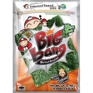 TAO KAE NOI BIG BANG GRILLED SEAWEED 50G - SPICY GRILLED SQUID