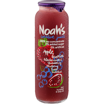 NOAH'S JUICE (260MLx12s) - APPLE GUAVA BLACKCURRANT STRAWBERRY BLUEBERRY