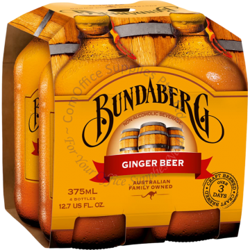 BUNDABERG BOTTLE DRINK (375MLx4s) - GINGER BEER