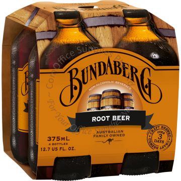 BUNDABERG BOTTLE DRINK (375MLx4s) - ROOT BEER