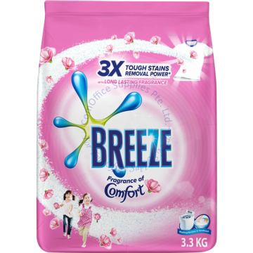 BREEZE POWDER DETERGENT 3.3KG - COMFORT (LONG LASTING PERFUME)