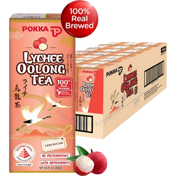 POKKA PACKET DRINKS (250MLx24s) - LYCHEE OOLONG TEA