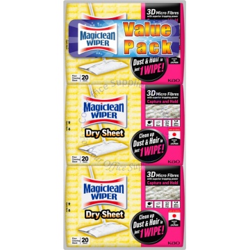 MAGICLEAN WIPER DRY SHEET (3x20s)