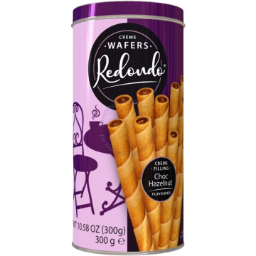 REDONDO CREME WAFERS 300G - CHOCOLATE HAZELNUT
