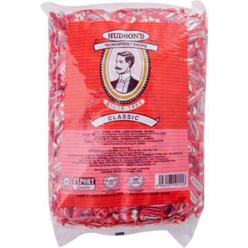 HUDSON'S EUMENTHOL CANDY DROPS 1.2KG (EST. 400s) - CLASSIC