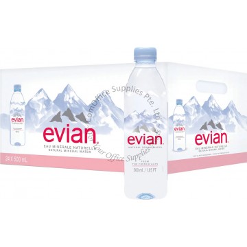 EVIAN MINERAL WATER (500MLx24s)