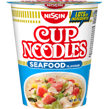 NISSIN INSTANT CUP NOODLES 75G - SEAFOOD