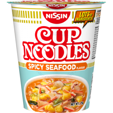 NISSIN INSTANT CUP NOODLES 75G - SPICY SEAFOOD