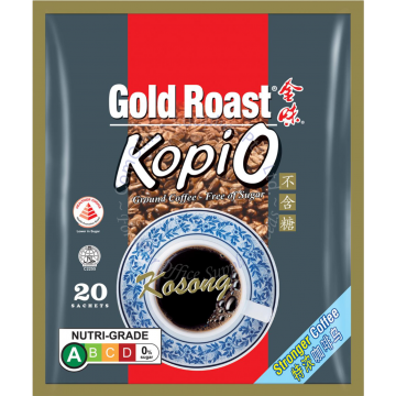GOLD ROAST NANYANG BLACK COFFEE - KOPI-O KOSONG (9Gx20s)