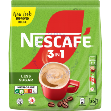 NESCAFE INSTANT COFFEE 3-IN-1 (15Gx30s) - LESS SUGAR