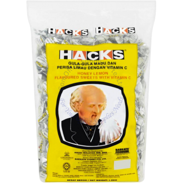 HACKS CANDY 1.5KG (EST. 400s) - LEMON