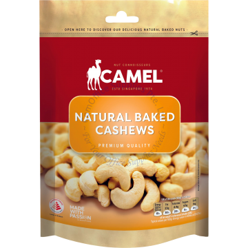 CAMEL NATURAL BAKED CASHEWS 360G