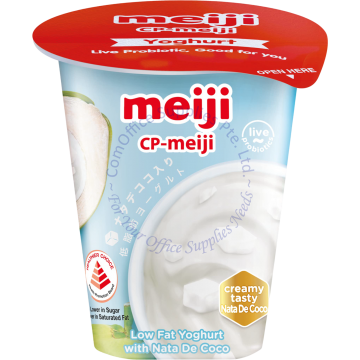 MEIJI LOW FAT YOGHURT 135G - NATA DE COCO
