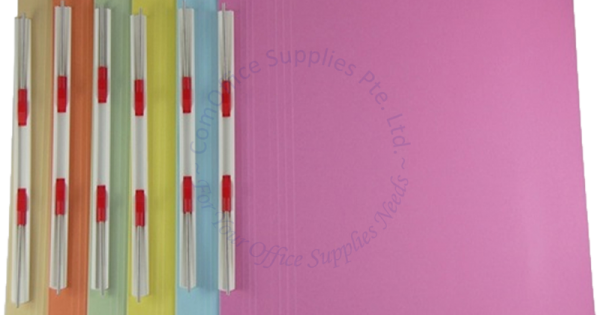 HK SPRING FILE W/PLASTIC CLIP YELLOW